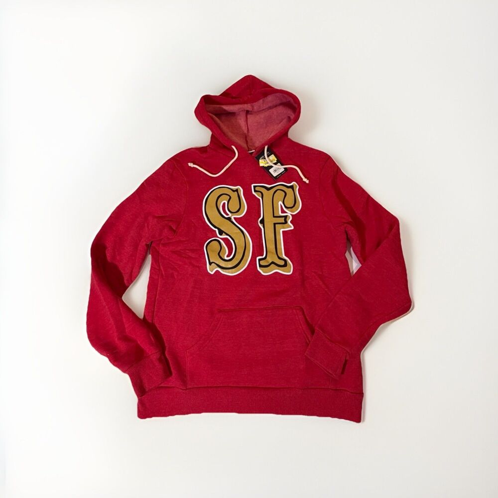 San Francisco 49ers SF Hoodie Red Where I’m From Sweatshirt Men’s Medium NWT